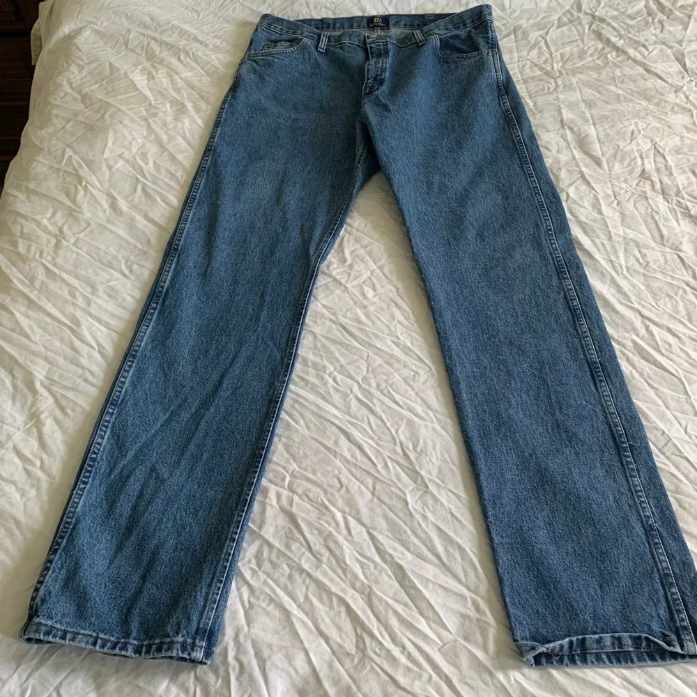 Wrangler Men 38x36 Jeans Blue 47MWZ Premium Performance Cowboy Cut Regular Fit